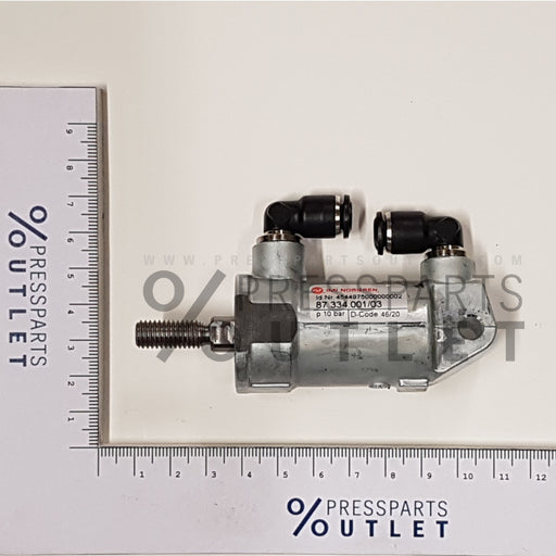 Pneumatic cylinder D25 H25 - 87.334.001 /03 - Pneumatikzylinder D25 H25