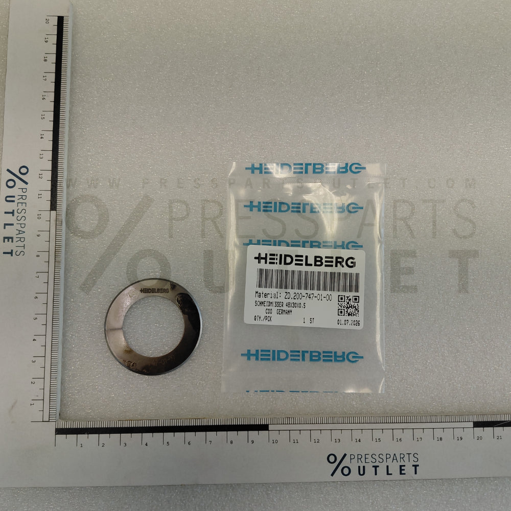 Slitting disc 48x30x0,5 - ZD.200-747-01-00 - Schneidmesser 48x30x0,5