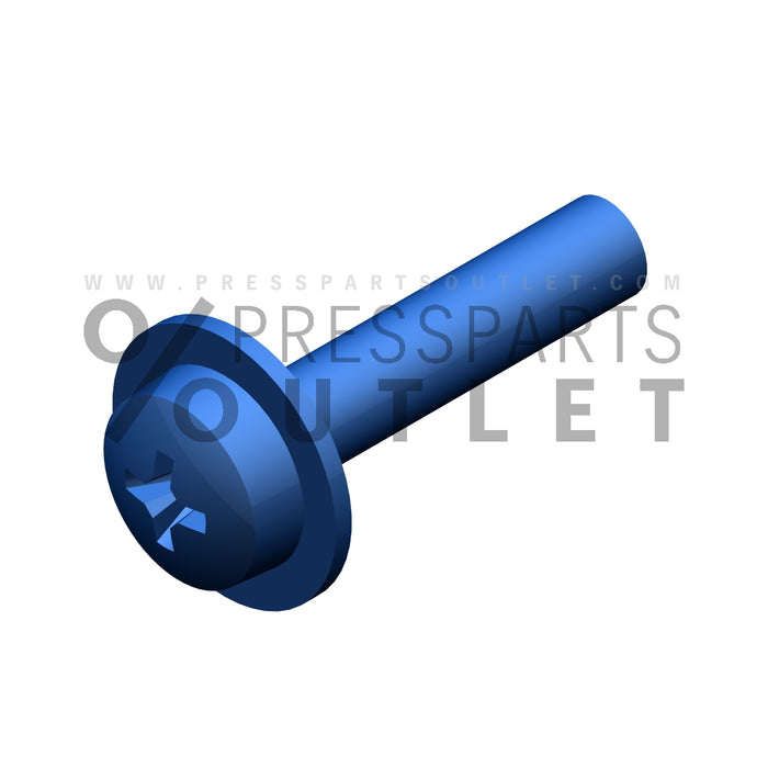 Preassembled screw DIN7985-M2,5x12-Z3-H - 00.540.1138/ - Kombi-Schraube DIN7985-M2,5x12-Z3-H