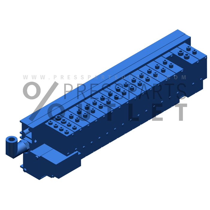 Valve unit cpl. Midiventilblock - G2.335.078 /05 - Ventilinsel kpl Midiventilblock