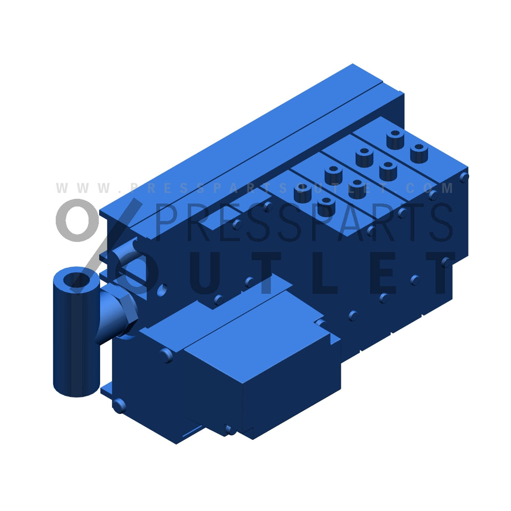 Support bar cpl Midiventilblock - M2.335.011 /05 - Leiste kpl Midiventilblock