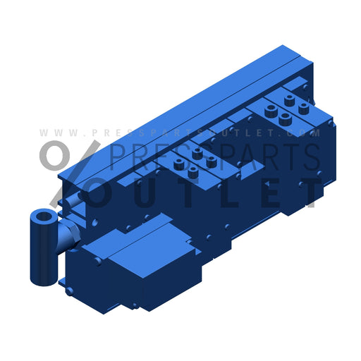 Support bar cpl Midiventilblock - M2.335.051 /05 - Leiste kpl Midiventilblock