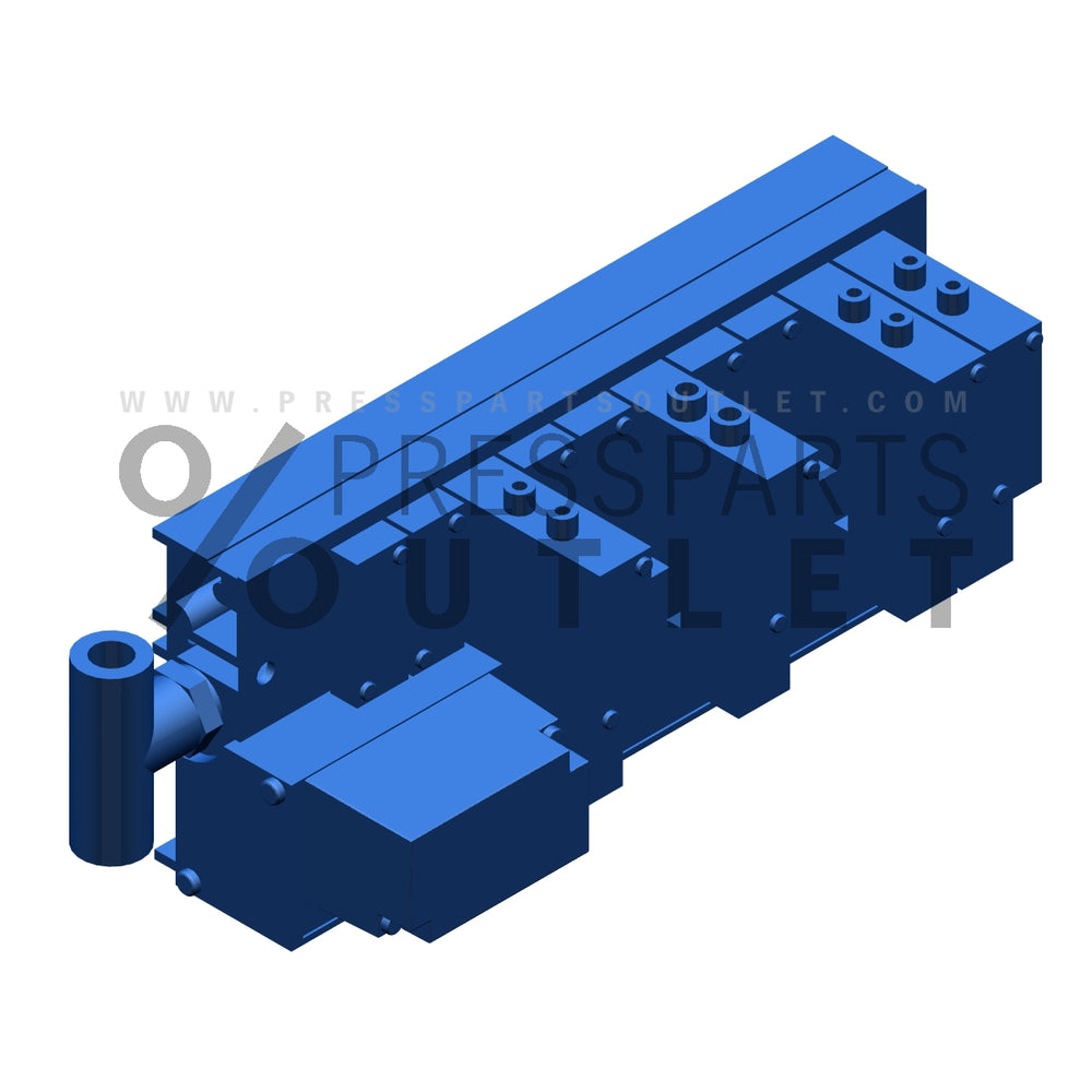 Support bar cpl Midiventilblock - M2.335.080 /05 - Leiste kpl Midiventilblock