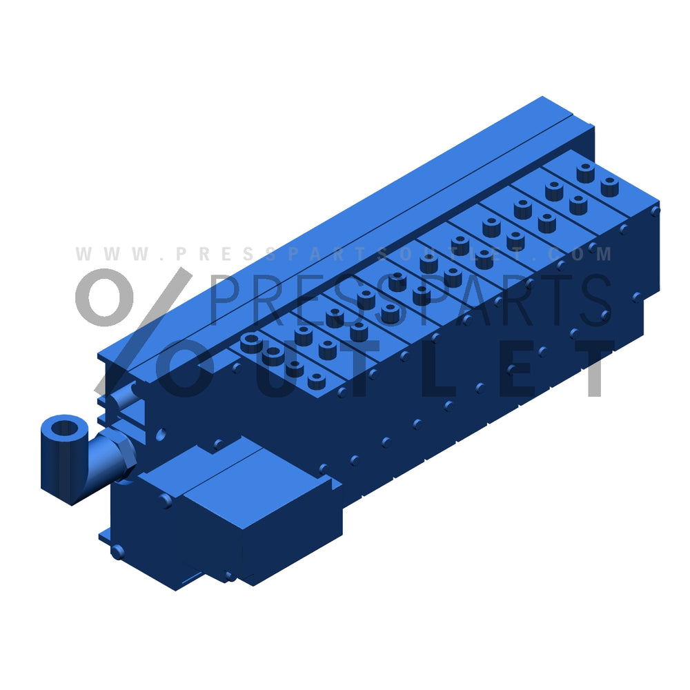 Valve unit cpl. Midiventilblock - R2.335.053 /05 - Ventilinsel kpl Midiventilblock