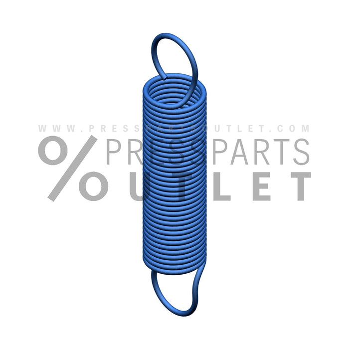 Tension spring 0,80x8,20x30,00 - ZD.201-361-01-00 - Zugfeder 0,80x8,20x30,00