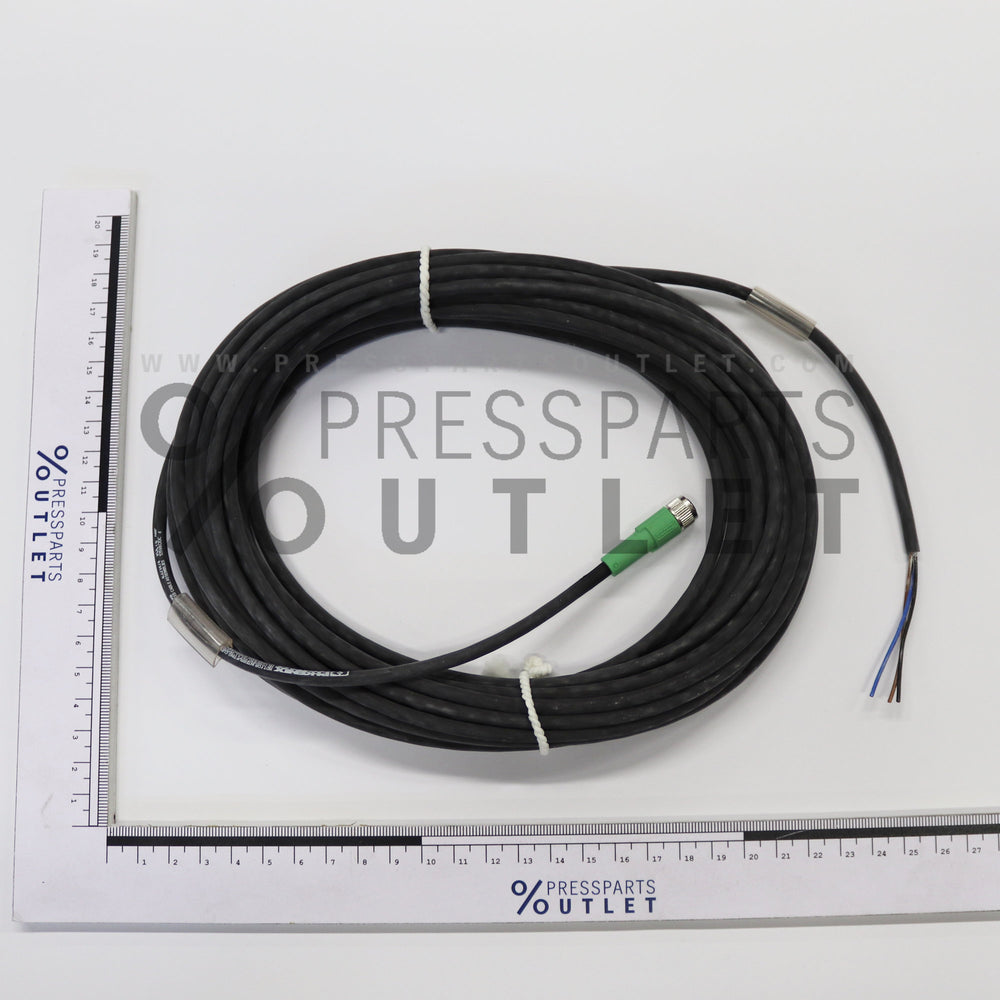 Fem.cable connect. 10mlang/Dose M8/3pol. - ZM.040308 - Kabeldose 10mlang/Dose M8/3pol. - A